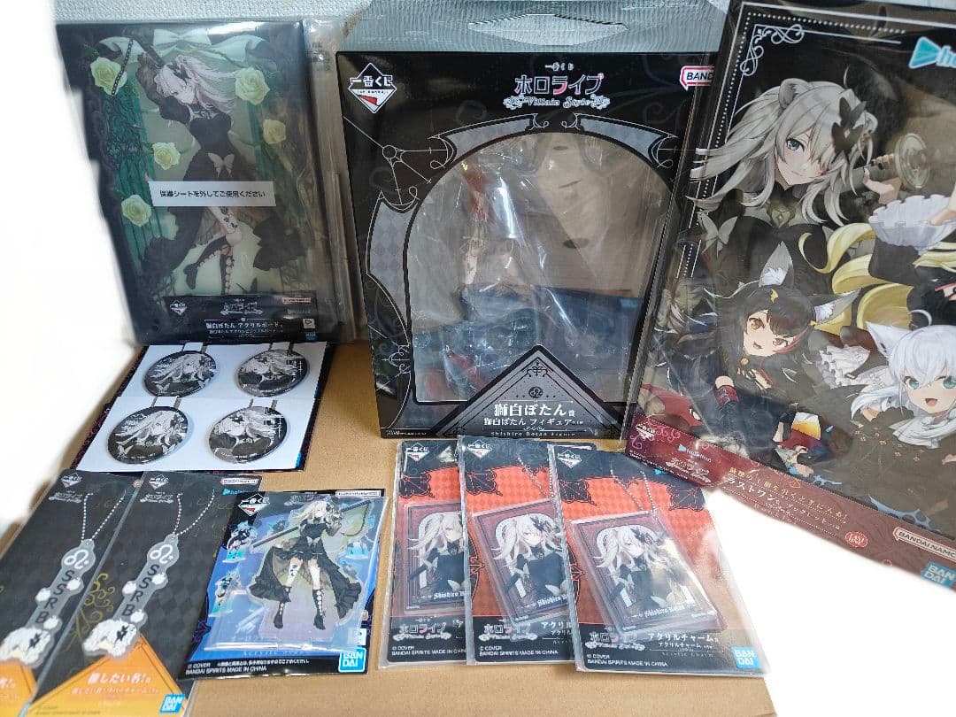 ラ*ィ様 ホロライブ 一番くじ フィギュア 獅白ぼたん フィギュア　アクリルボー