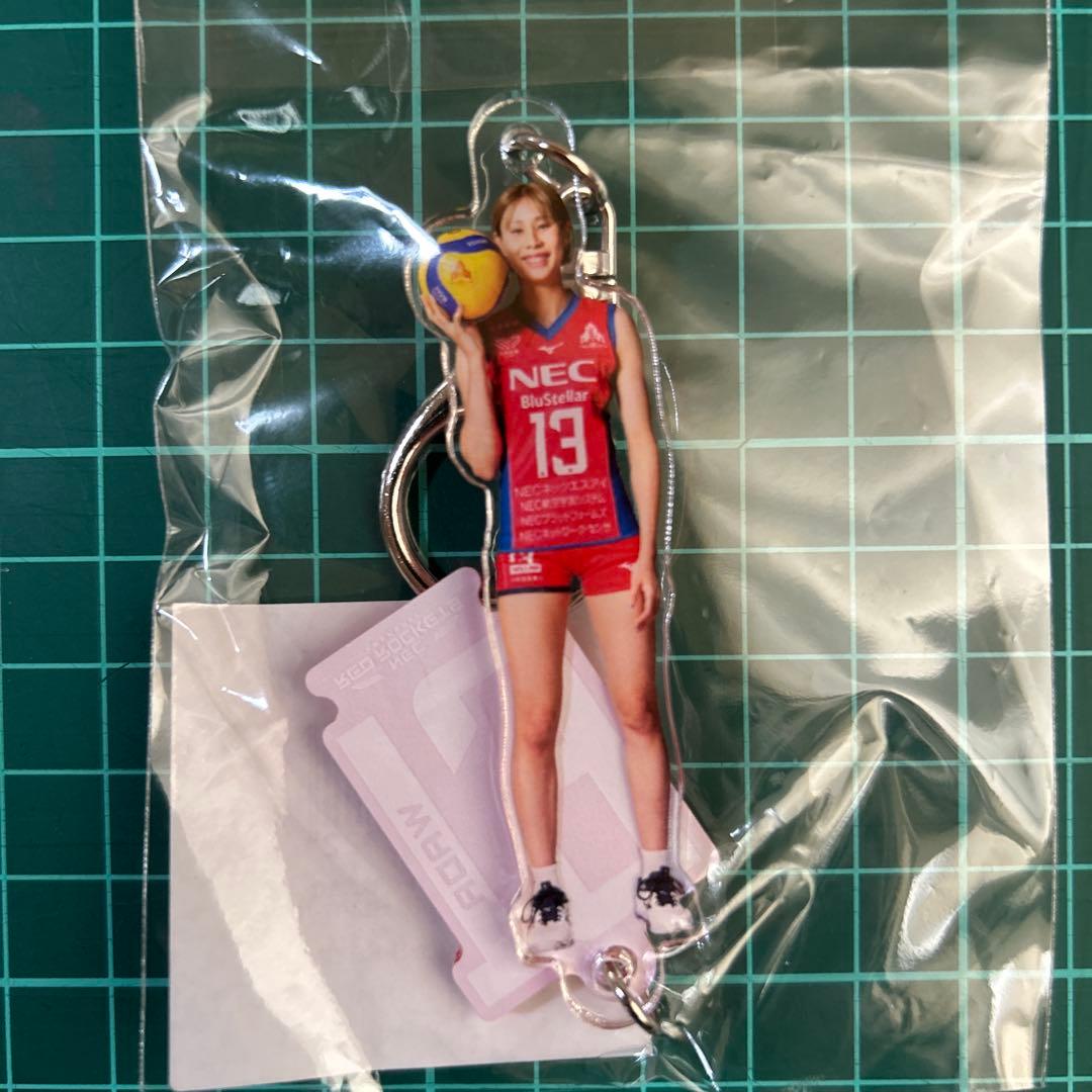 NEC レッドロケッツ 和田由紀子 プレイヤーズ2連アクリルキーホルダー