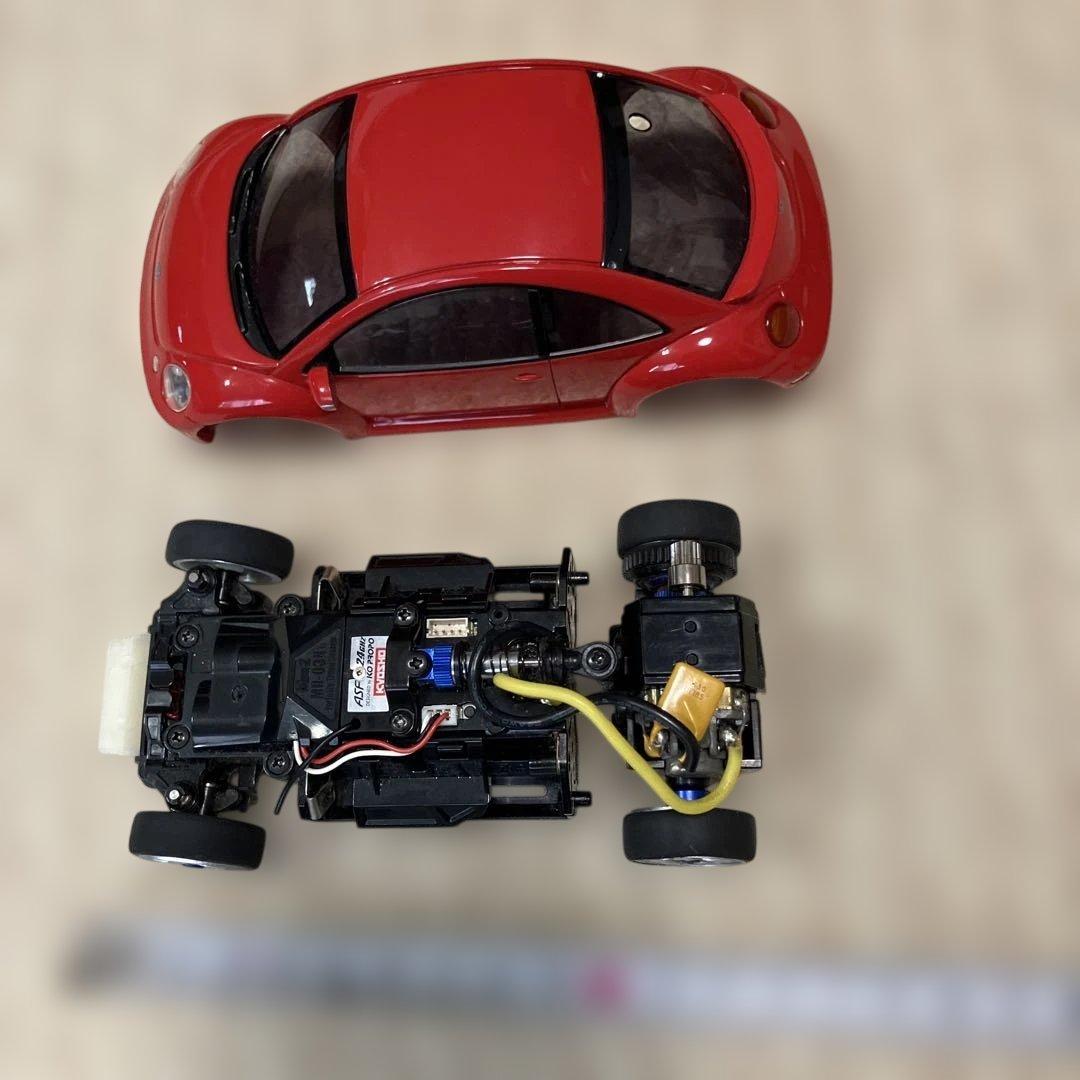 京商ミニッツレーサーMR-03 ASF2.4GHzビートルターボSレッド ミニッツレーサーASF2.4GHzシステム MR-03N-RM ボディ/シャシーセット