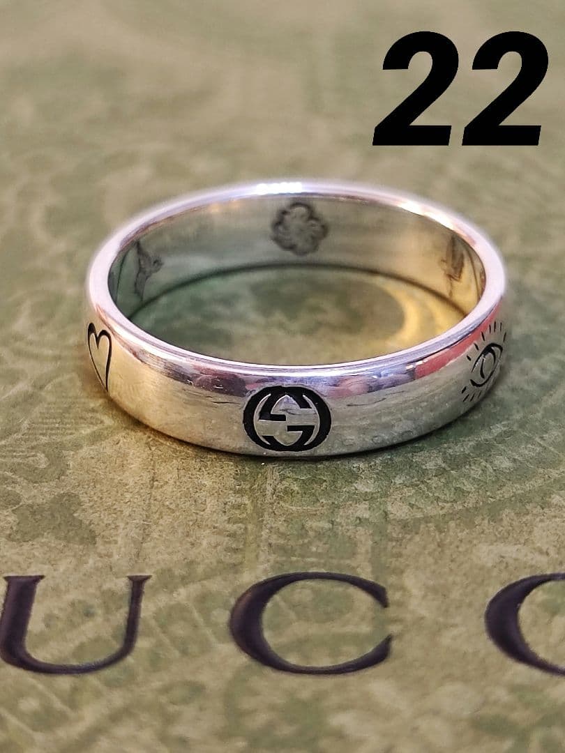 専用 新品 グッチ GUCCI BLIND FOR LOVE 指輪 22号