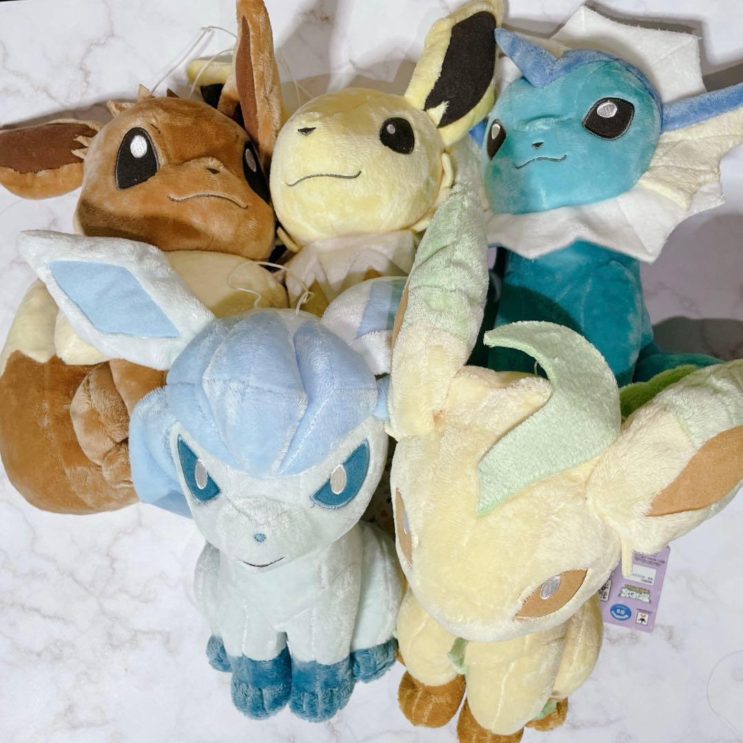 ポケモン】ブイズ アイラブイーブイ ぬいぐるみセット - メルカリ