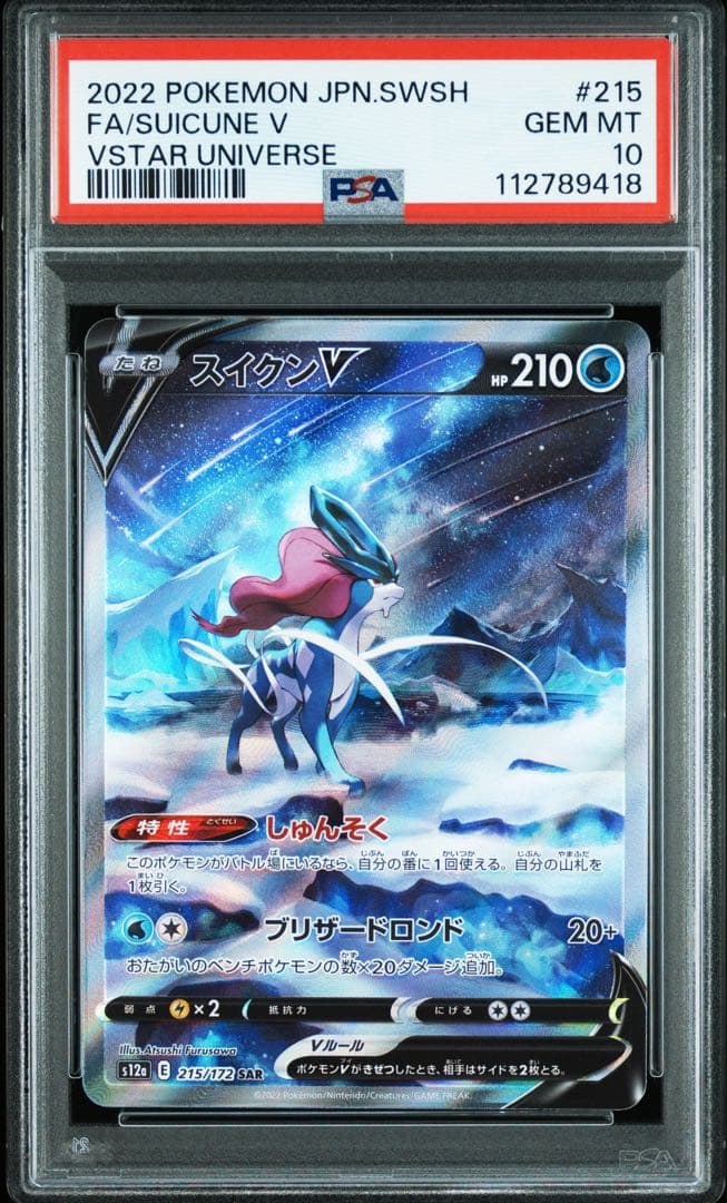 PSA10 3連番 エンテイV スイクンV ライコウV SAR ポケモンカード