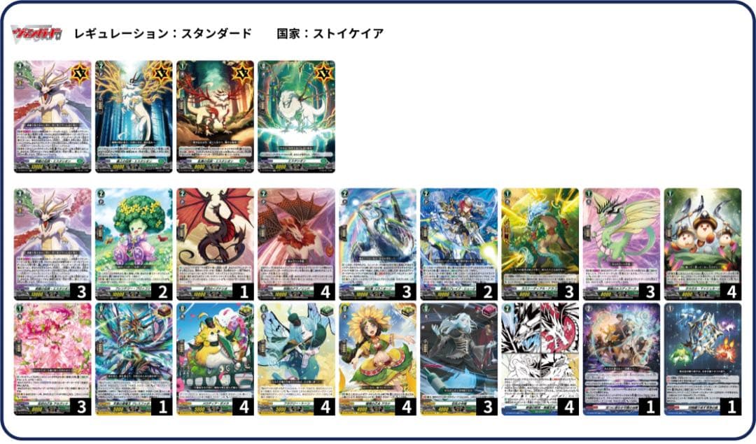 ヴァンガード ストイケイア　エスタシオン　高レア　デッキ
