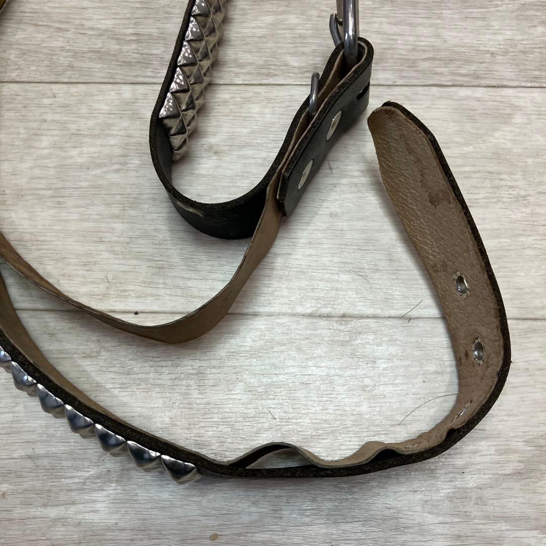 最終価格WENDY´S Xfootthecoacherスタッズレザーブベルト