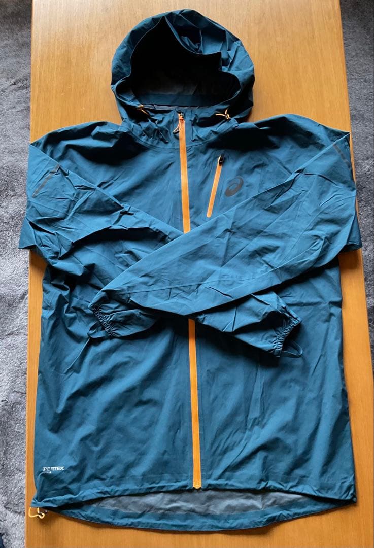 アシックス FUJITRAIL防水透湿ジャケット メンズ Mサイズ