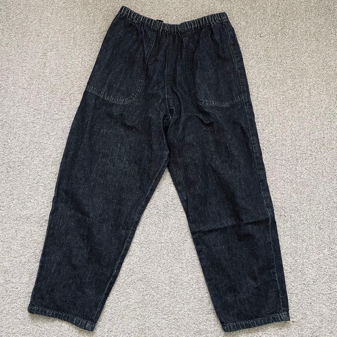 DANTON ダントン ブラック デニム イージーパンツ 36