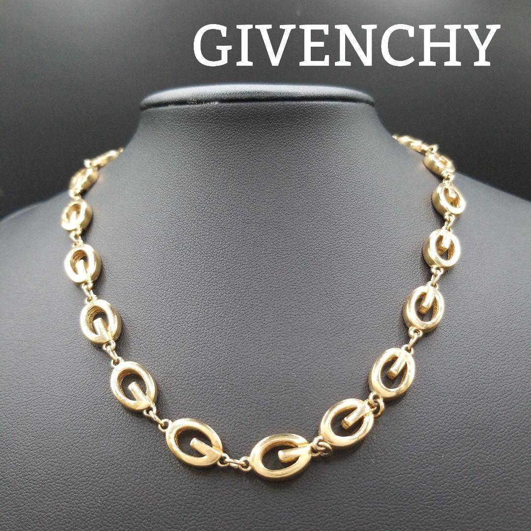 美品✨GIVENCHYジバンシィ、総Gロゴネックレス、ヴィンテージ - メルカリ