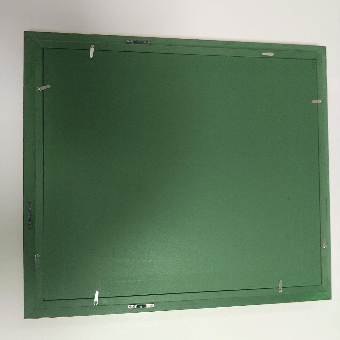 油彩画 山と湖の風景 金色フレーム付き - メルカリ