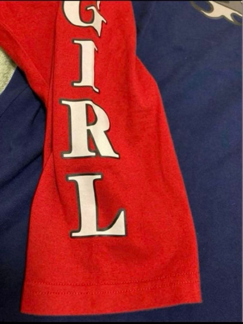 《大人気完売品》あいみょん着用色X-girl ロンTネイビー長袖リンガーTシャツ