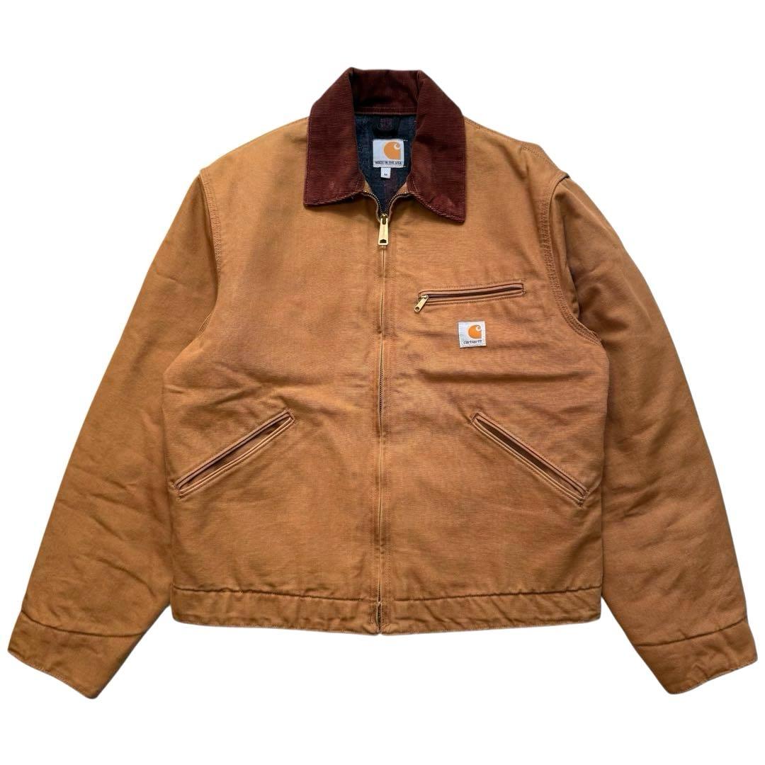 未使用品 USA製 Carhartt 125周年 デトロイトジャケット ブラウン