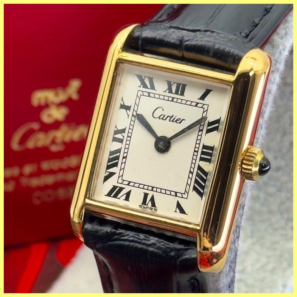 外装新品仕様 カルティエ プレマストタンクSM 手巻時計 A318 貴重 外装新品仕様 カルティエ プレマストタンクSM 手巻 腕時計 稼働
