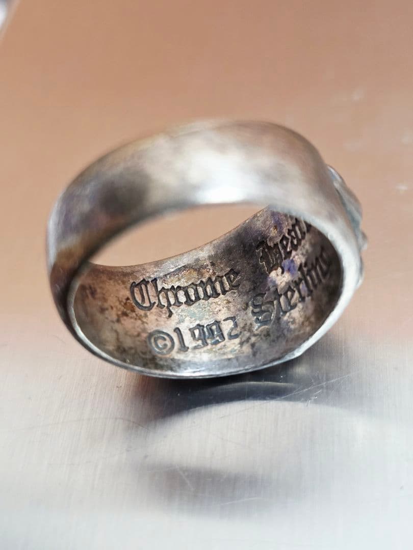 T27Y】Chrome Hearts Sterling Ring 1992 - メルカリ