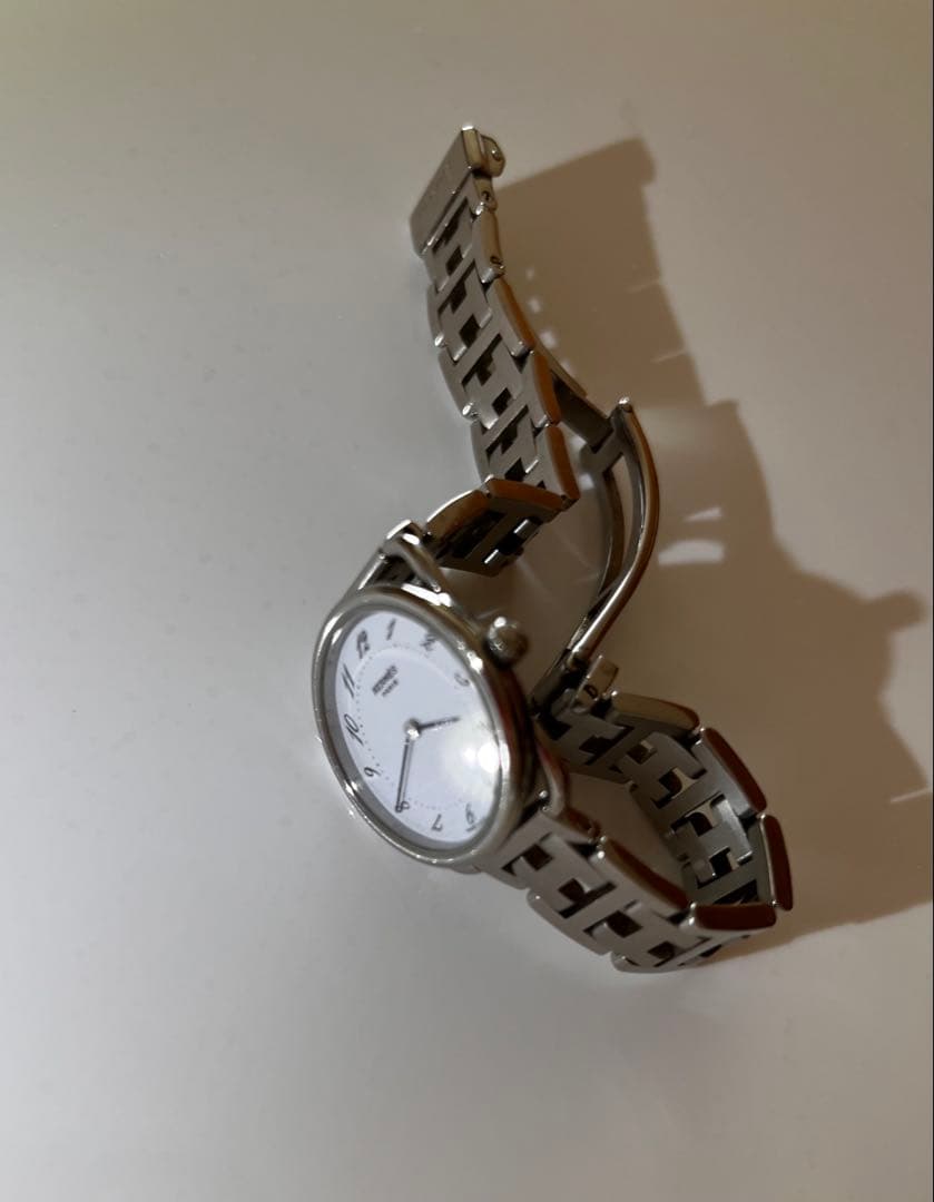 HERMES 腕時計 シルバー⭐︎レディース使用品【電池交換済み】