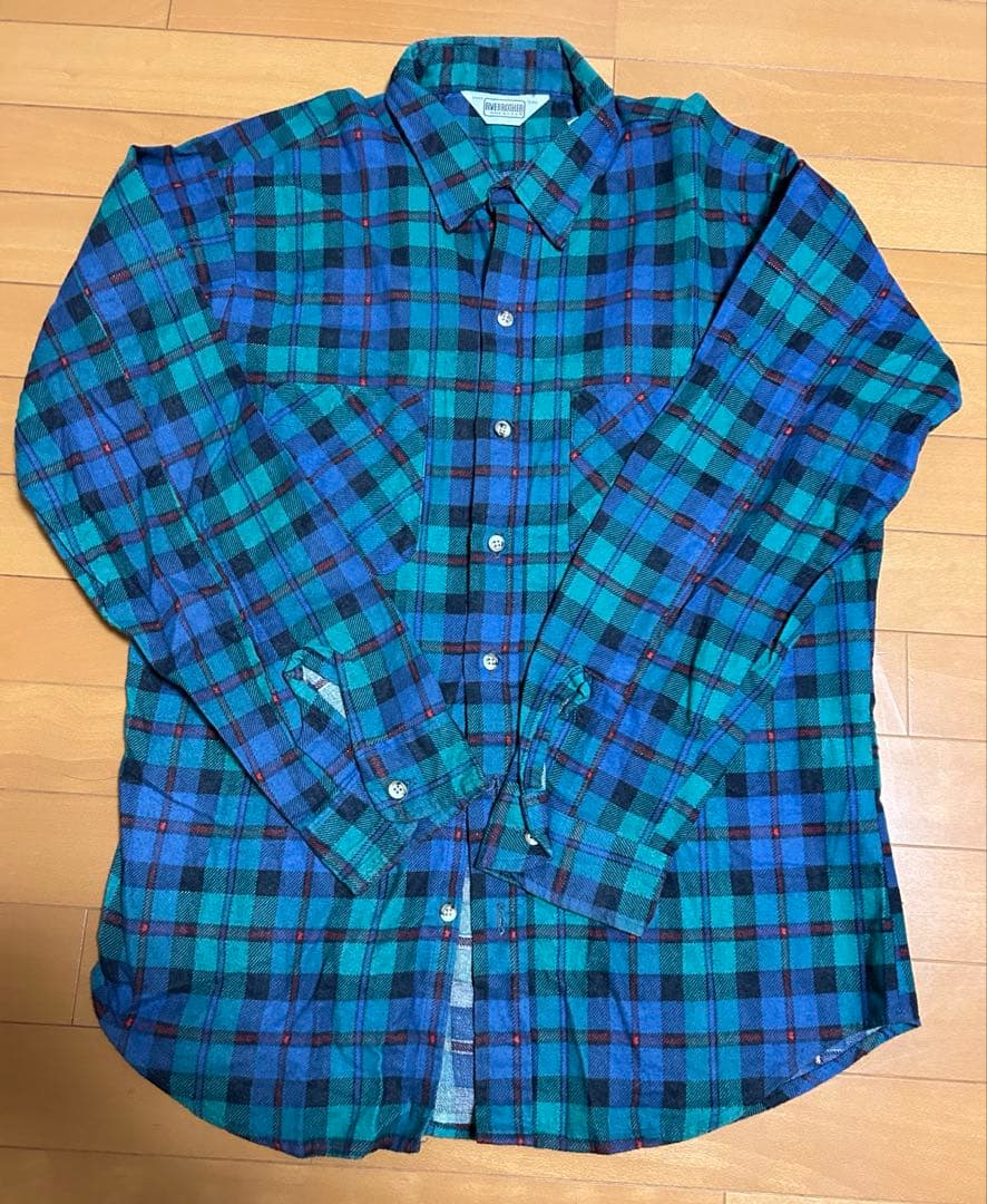 five brother グリーン 復刻 三角タグ ネルシャツ 三角タグ 70s 80s