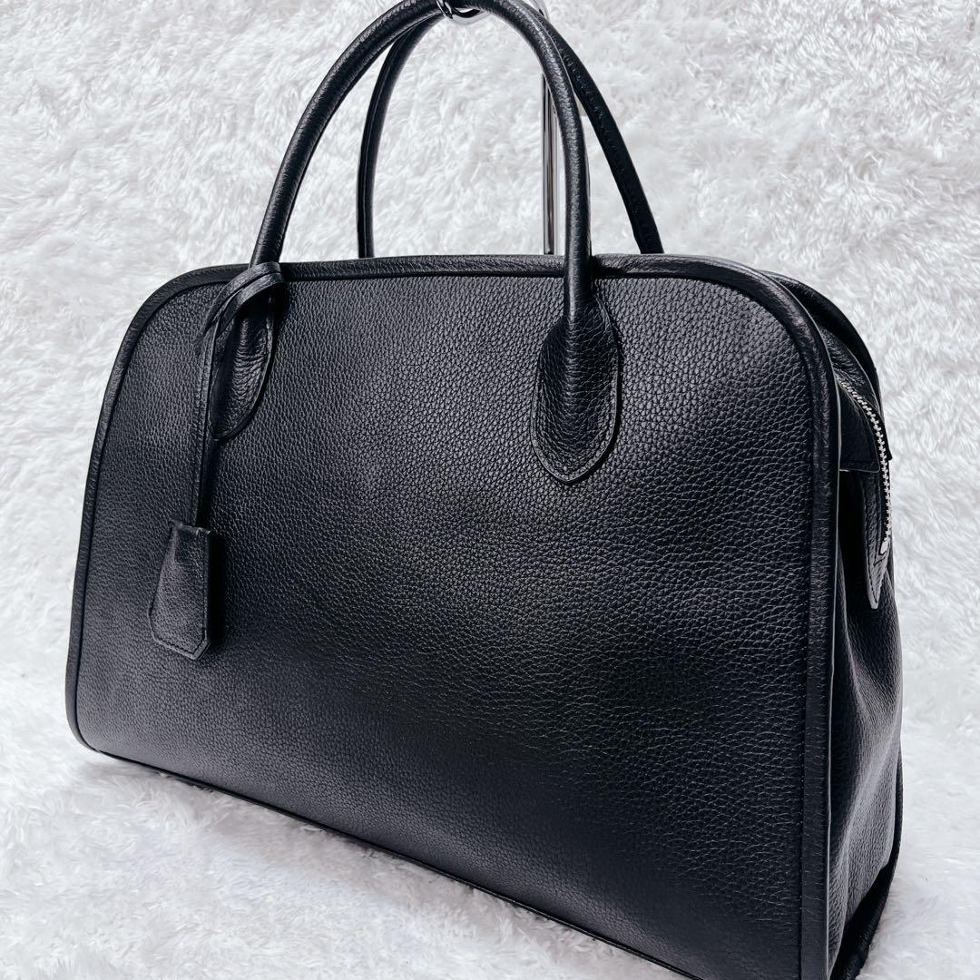 極美品✨Hoaw. ウィムガゼット ボストンバッグ ブラック レザー A4