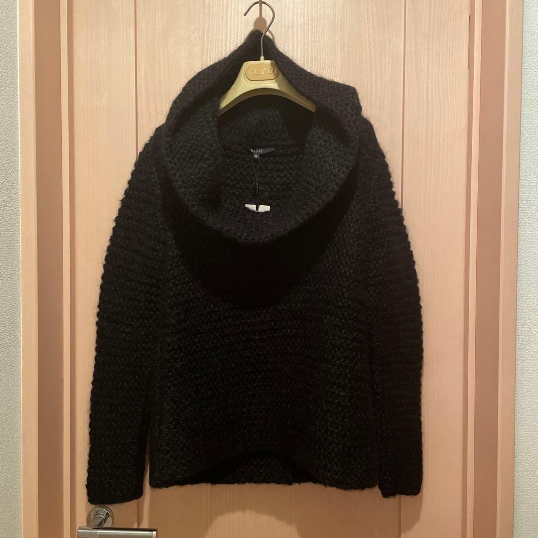 GUCCI ローゲージニット モヘア ブラック S