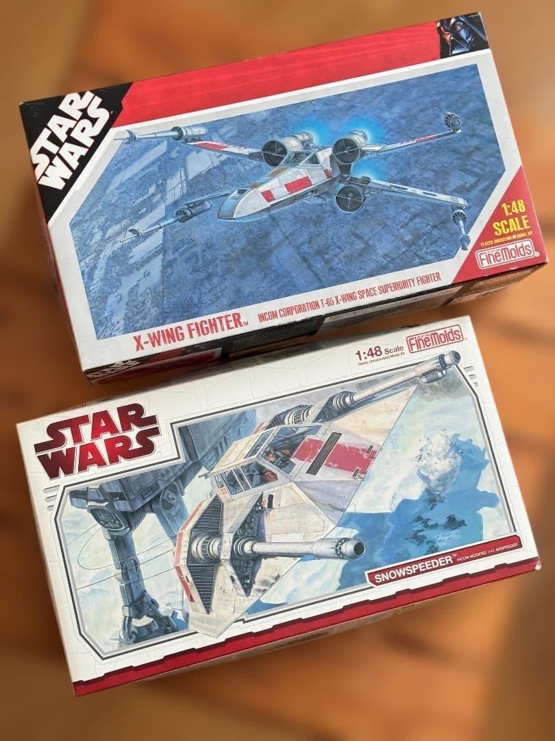 絶版希少 1/48 X-Wing Fighter & speeder
