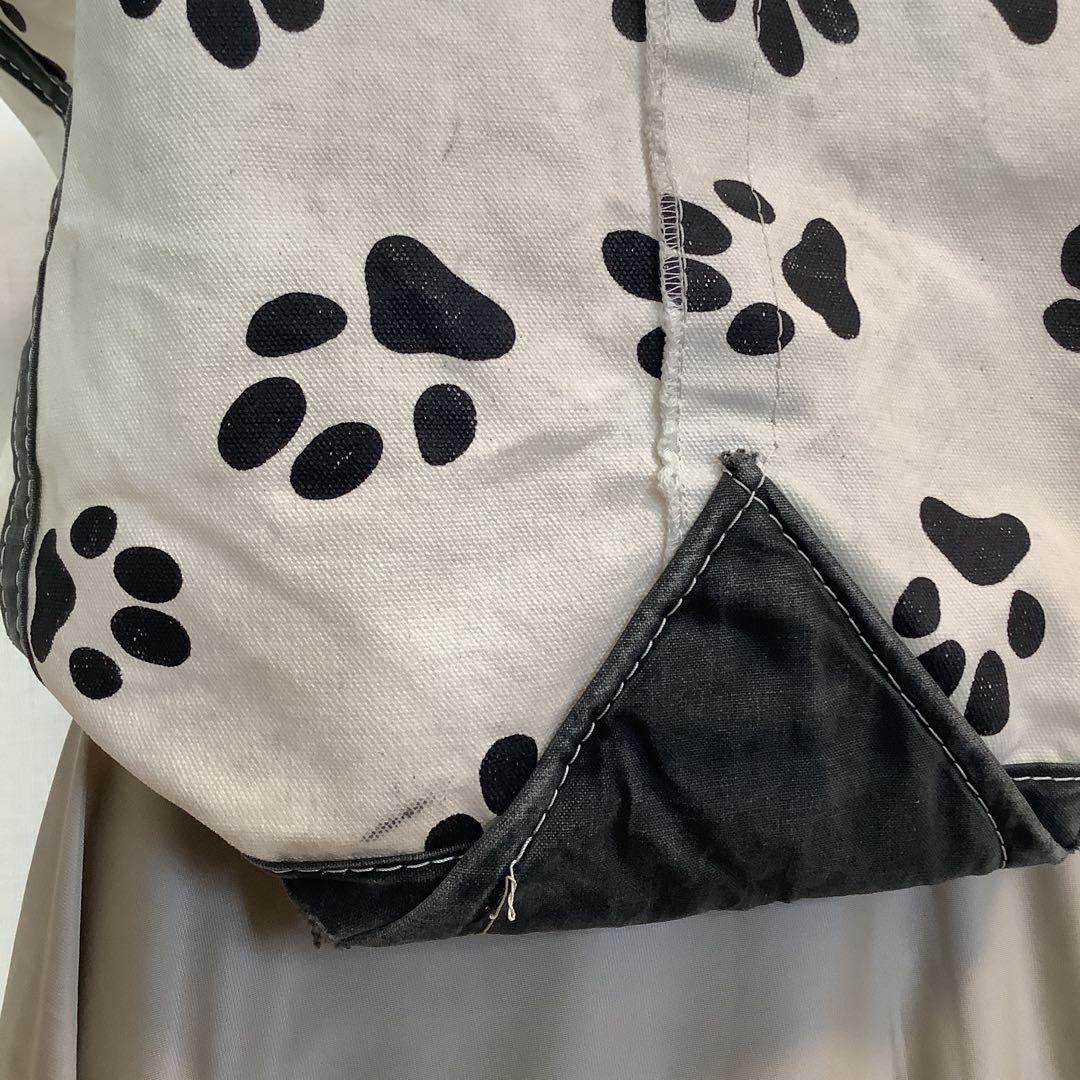 L.L.Bean エルエルビーン　希少　足跡柄トートバッグ　Lサイズ