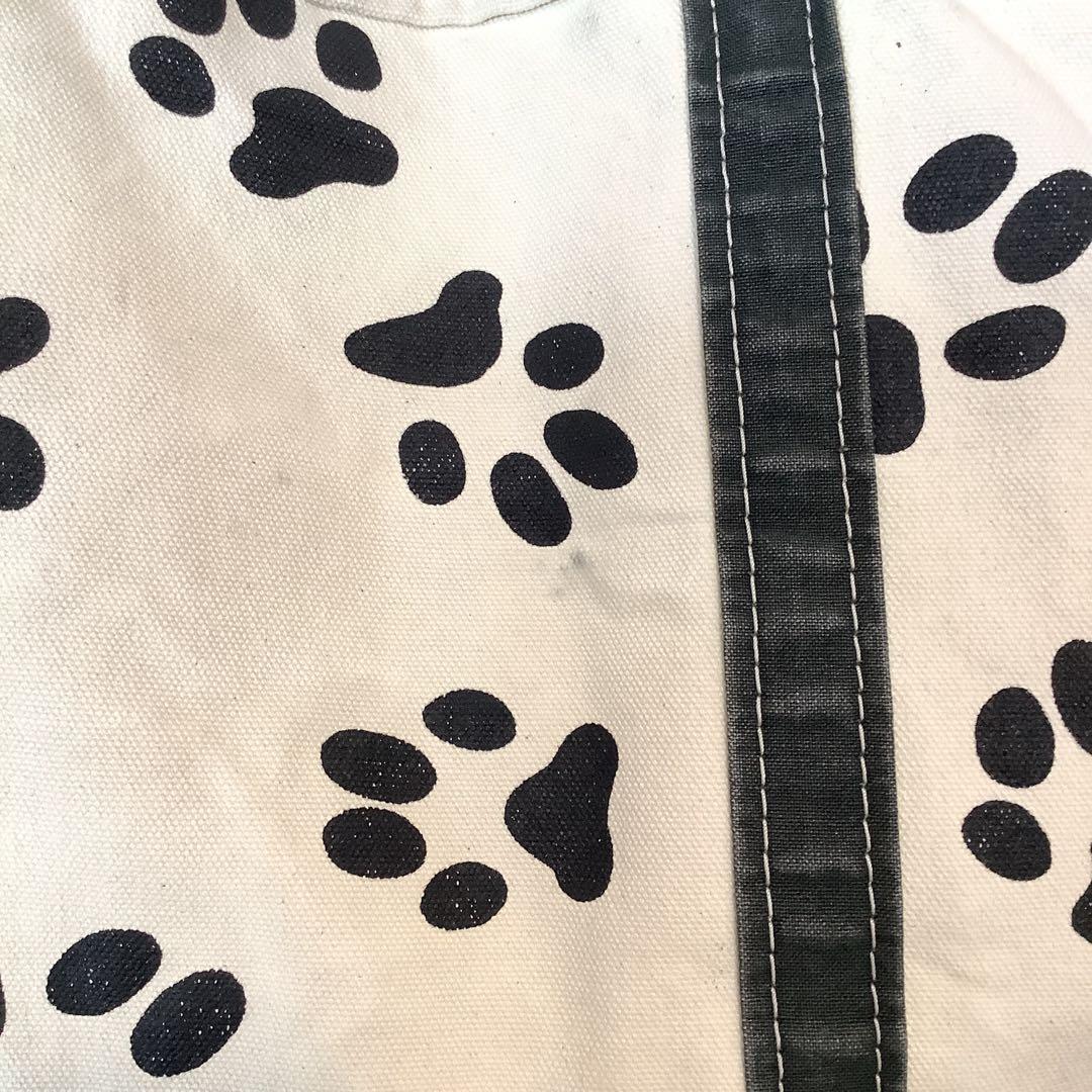 L.L.Bean エルエルビーン　希少　足跡柄トートバッグ　Lサイズ