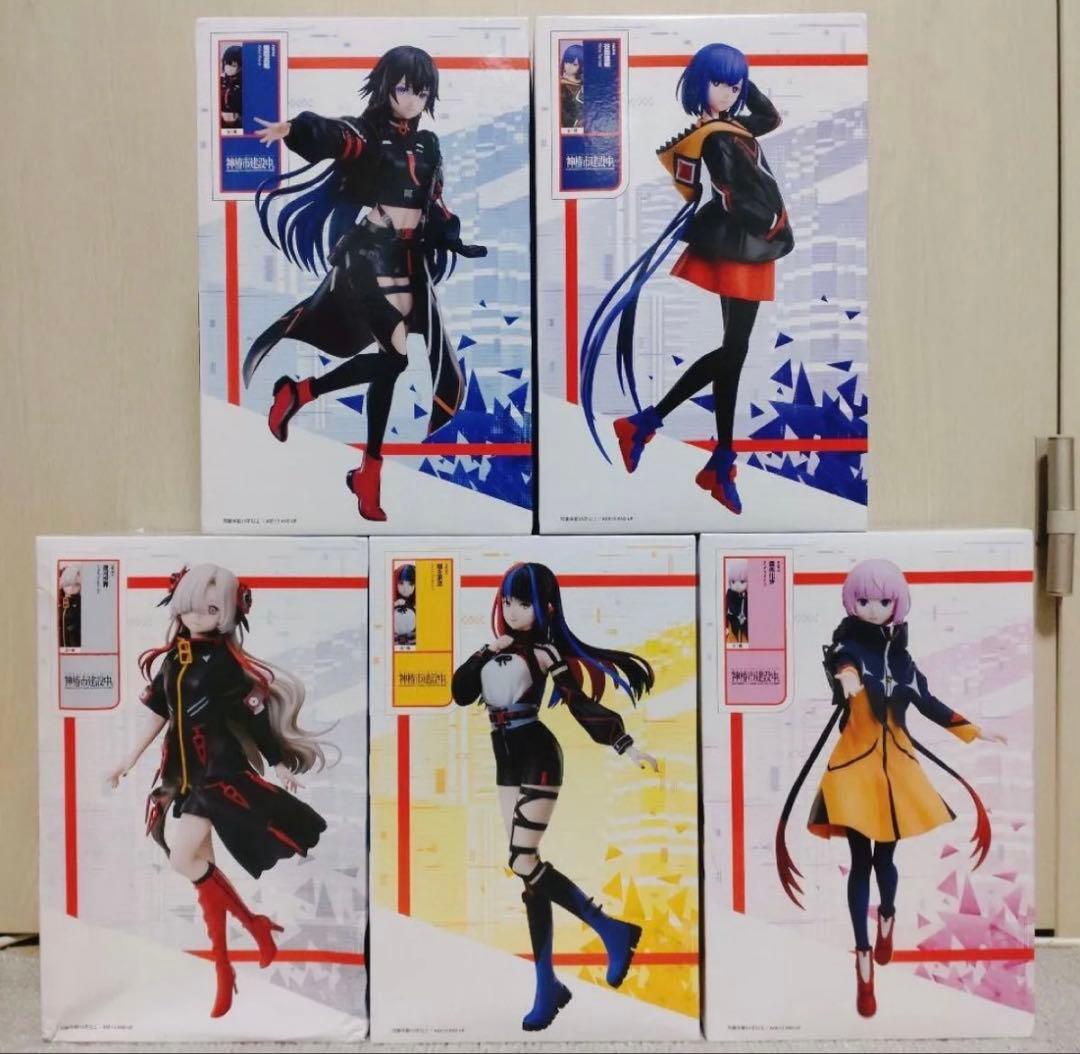 ① ラウンドワン限定 神椿市建設中。 １/７スケールフィギュア 全5種セット 株式会社エルココ】『神椿市建設中。』プライズ商品のお知らせ | 株式