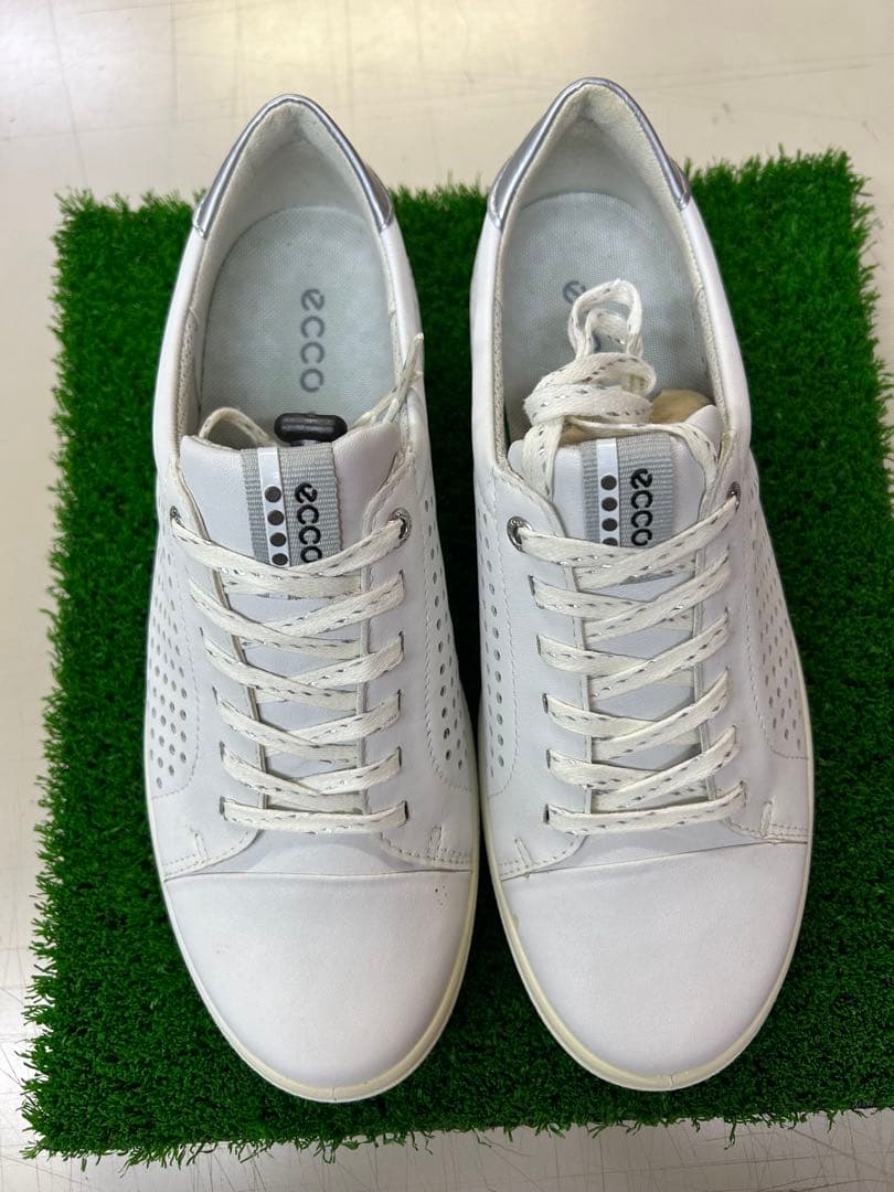 ゴルフシューズECCO CASUAL HYBRIDホワイトレディース25㎝