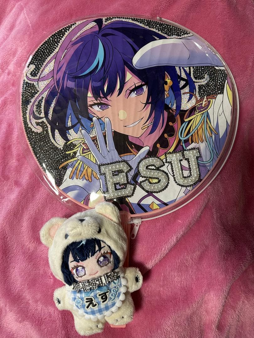 あんスタ いつぬい エス 冴霧笑主 ぬいぐるみ うちわ - メルカリ
