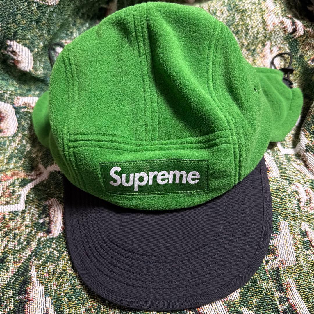 帽子 Supreme Polartec Earflap Camp Cap green