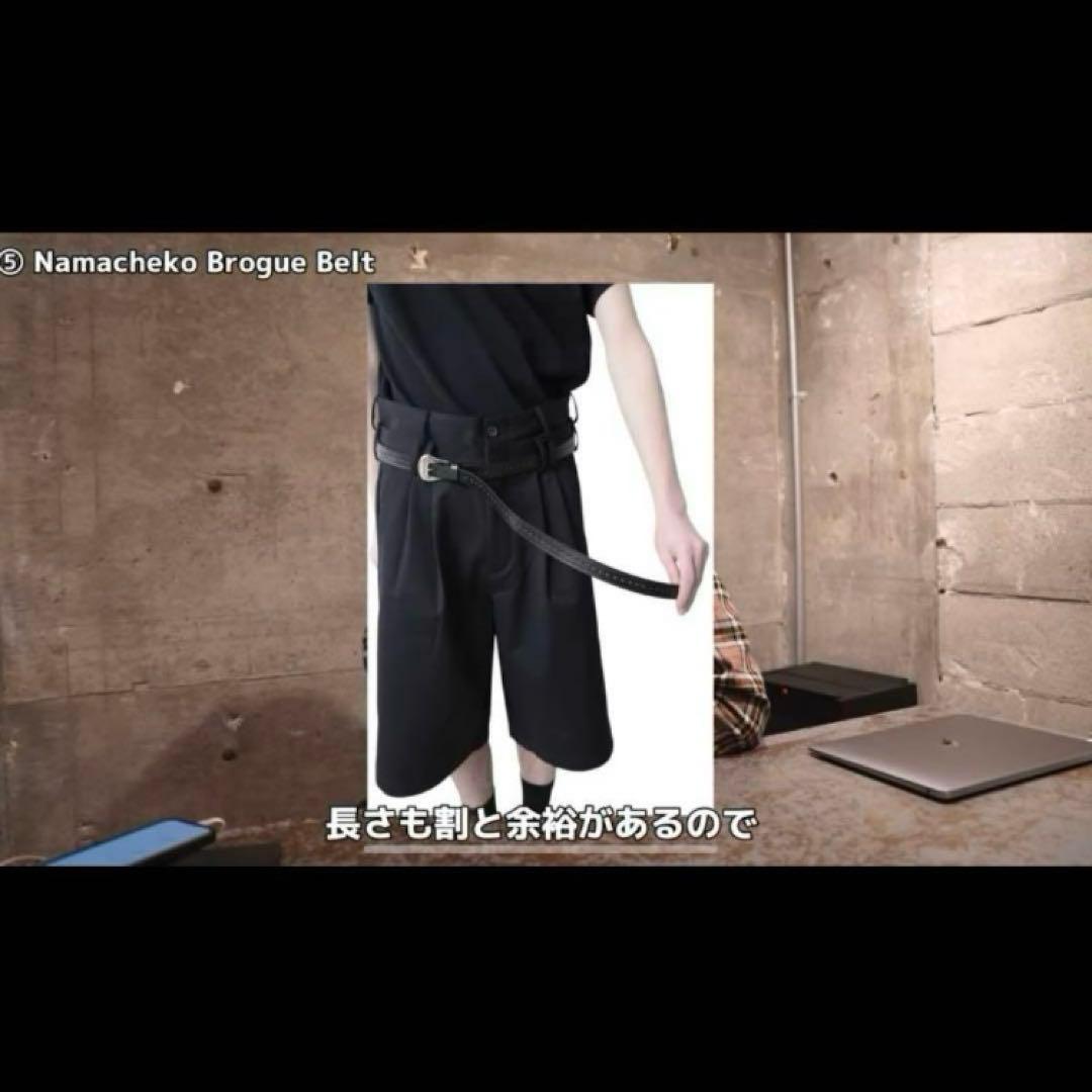 小物 namacheko brogue belt