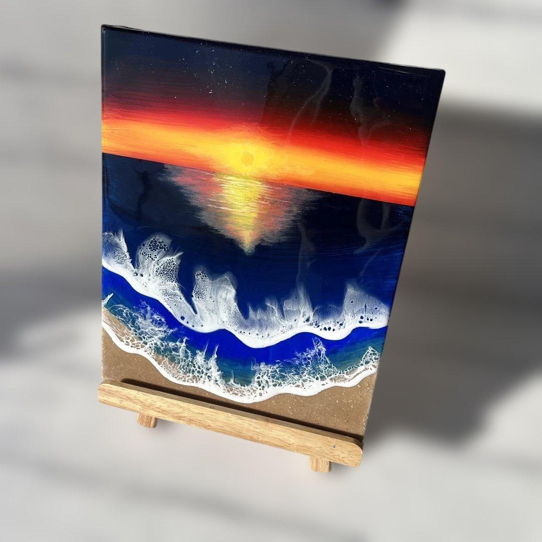 レジンアート オーシャンアート 海レジン 夕日レジン - メルカリ