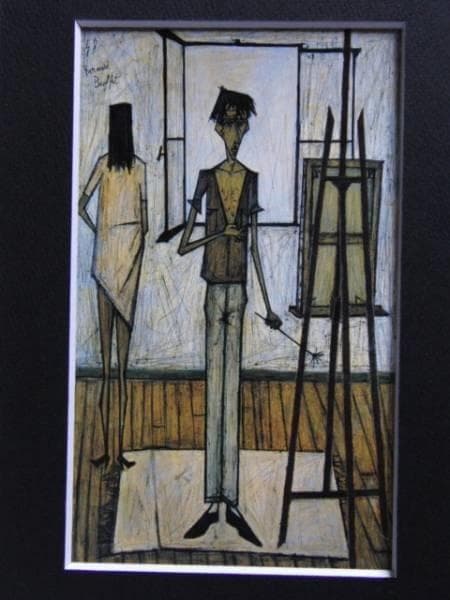 ベルナール・ビュッフェ、【Le peintre et son modele】