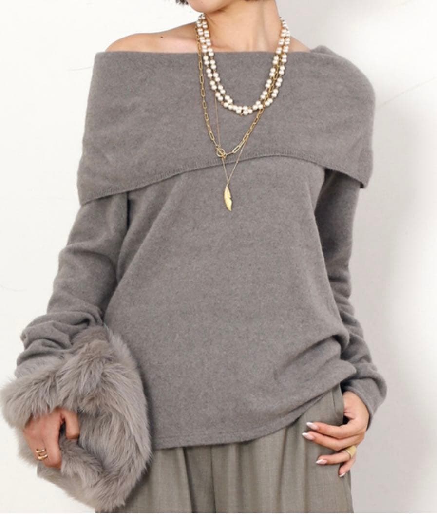 AP STUDIO Fluffy Off Shoulder 完売カラー