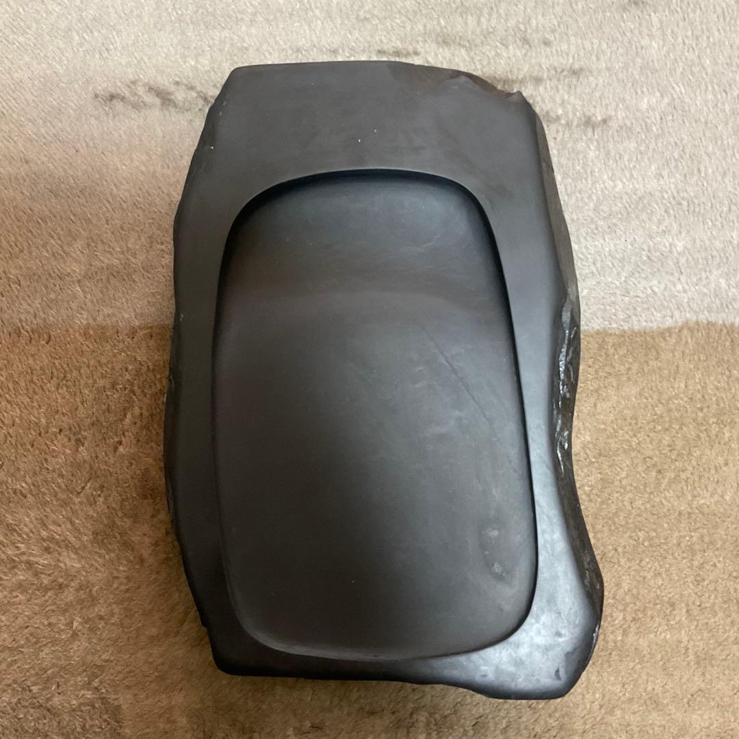 【雨畑真石】大型硯 景色良好 貴重品