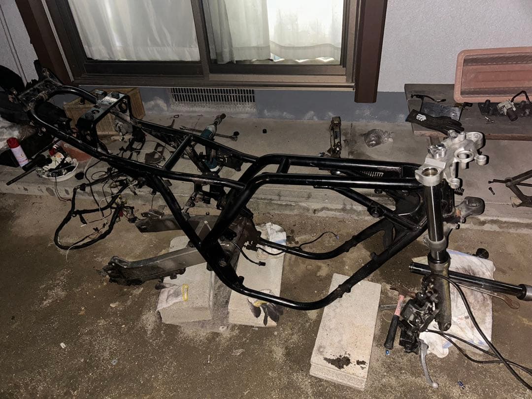 xjr400 4HMフレーム　書類有り