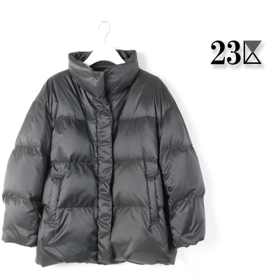887 新品 訳23区 シレータフタ ハイネック ショート ダウンコート 32
