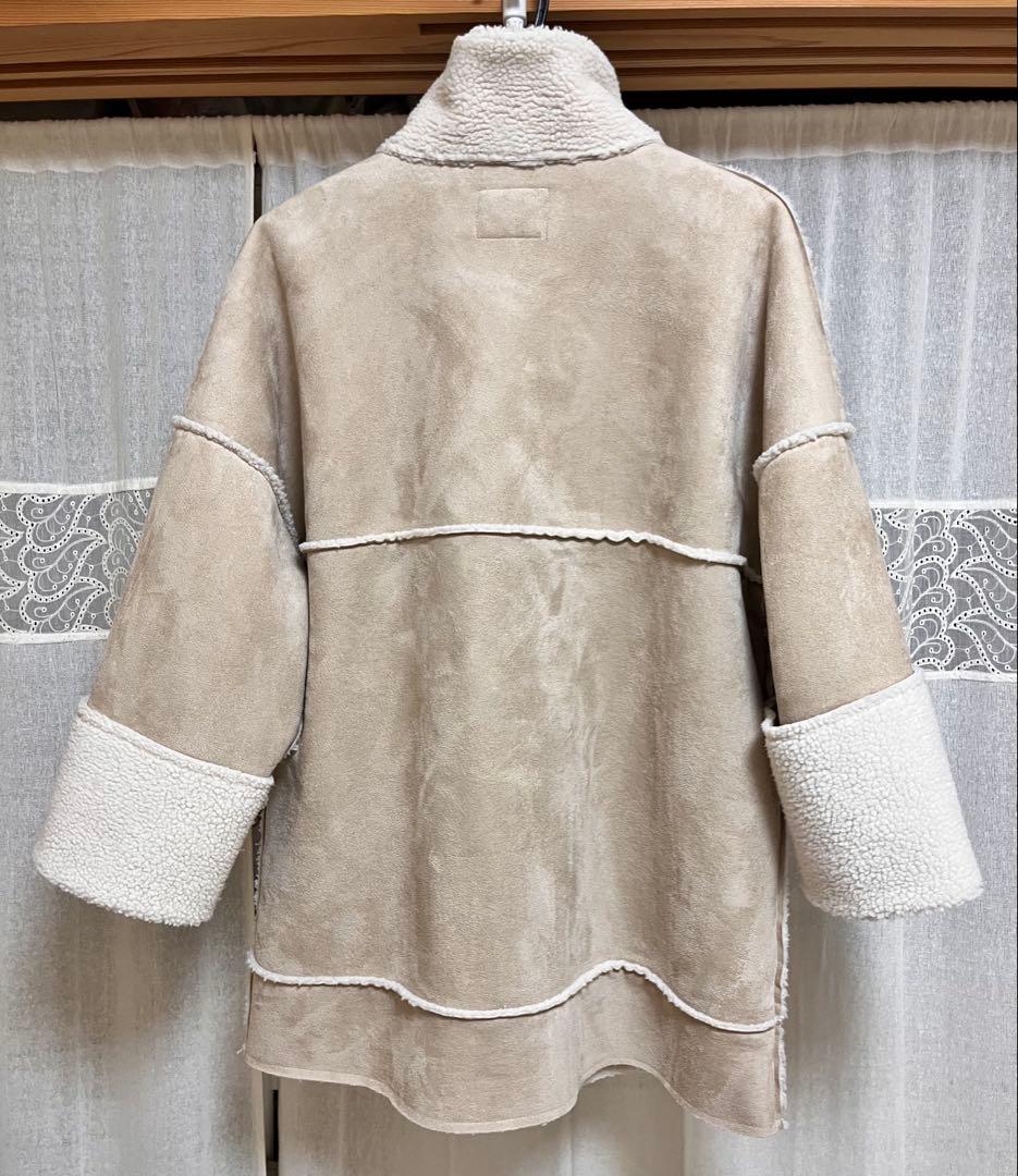 ollun きりまる OLUN ボアスエードコンビネーションコート オルン