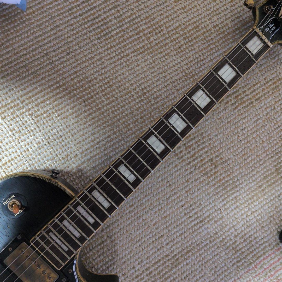 価格交渉ご自由に!レスポール ギター レリック BLACK カスタム - メルカリ