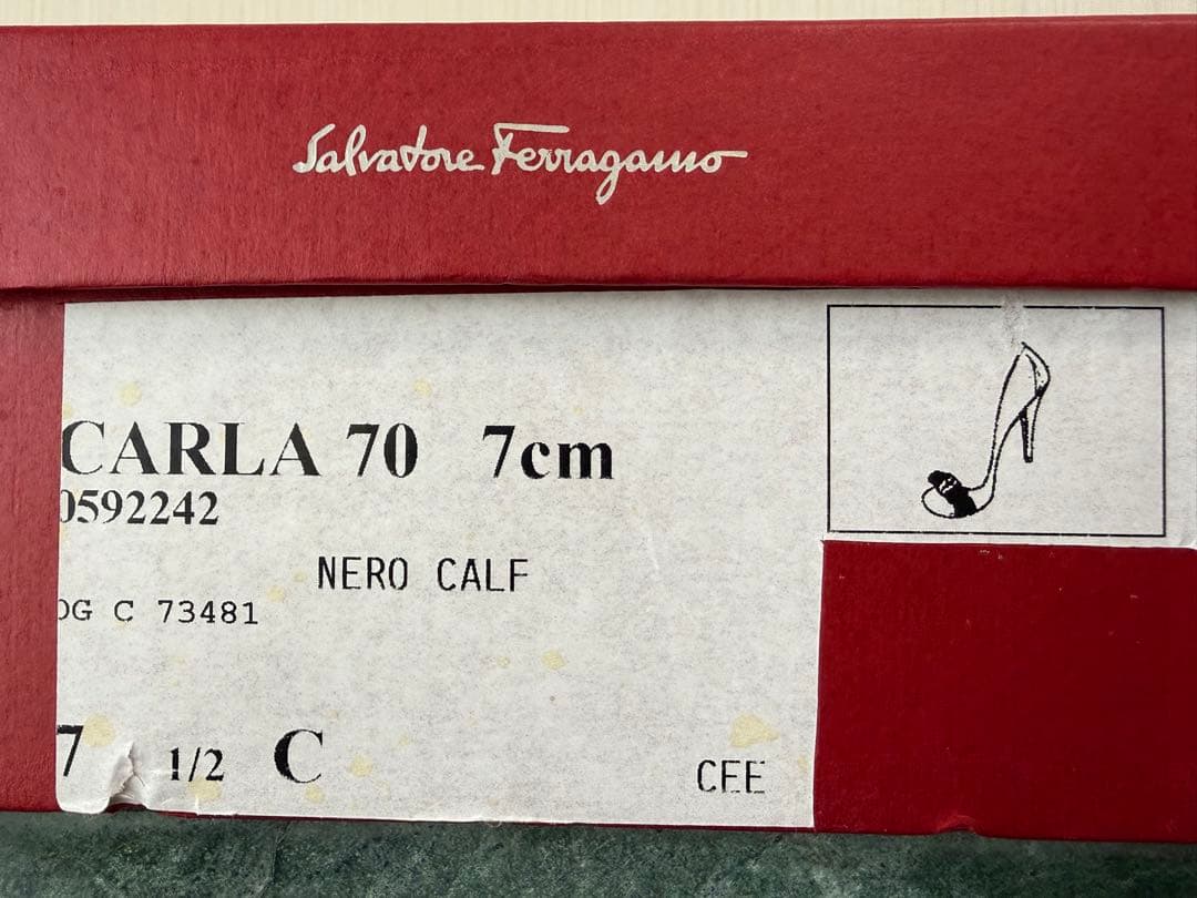 値下げ！靴 フェラガモ Ferragamo パンプス ブラック 24.5cm