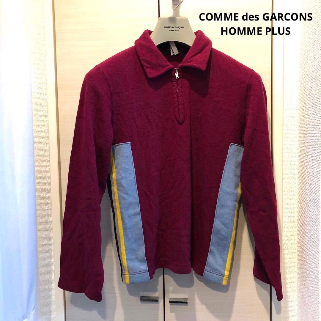 Comme des Garçons HOMME PLUS 襟付ハーフジップニット
