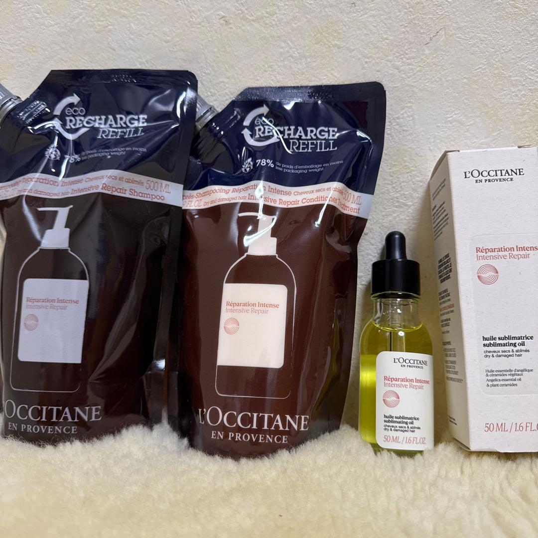 ロクシタン インテンシヴR シャンプー＆コンディショナー＆ヘアオイル