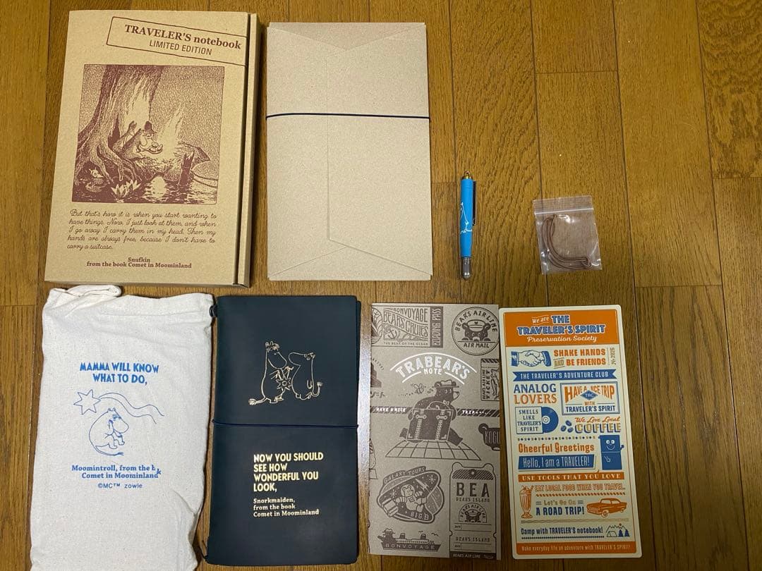 トラベラーズノート　ムーミン MOOMIN SHOP ONLINE】TRAVELER'S COMPANY トラベラーズノートセット