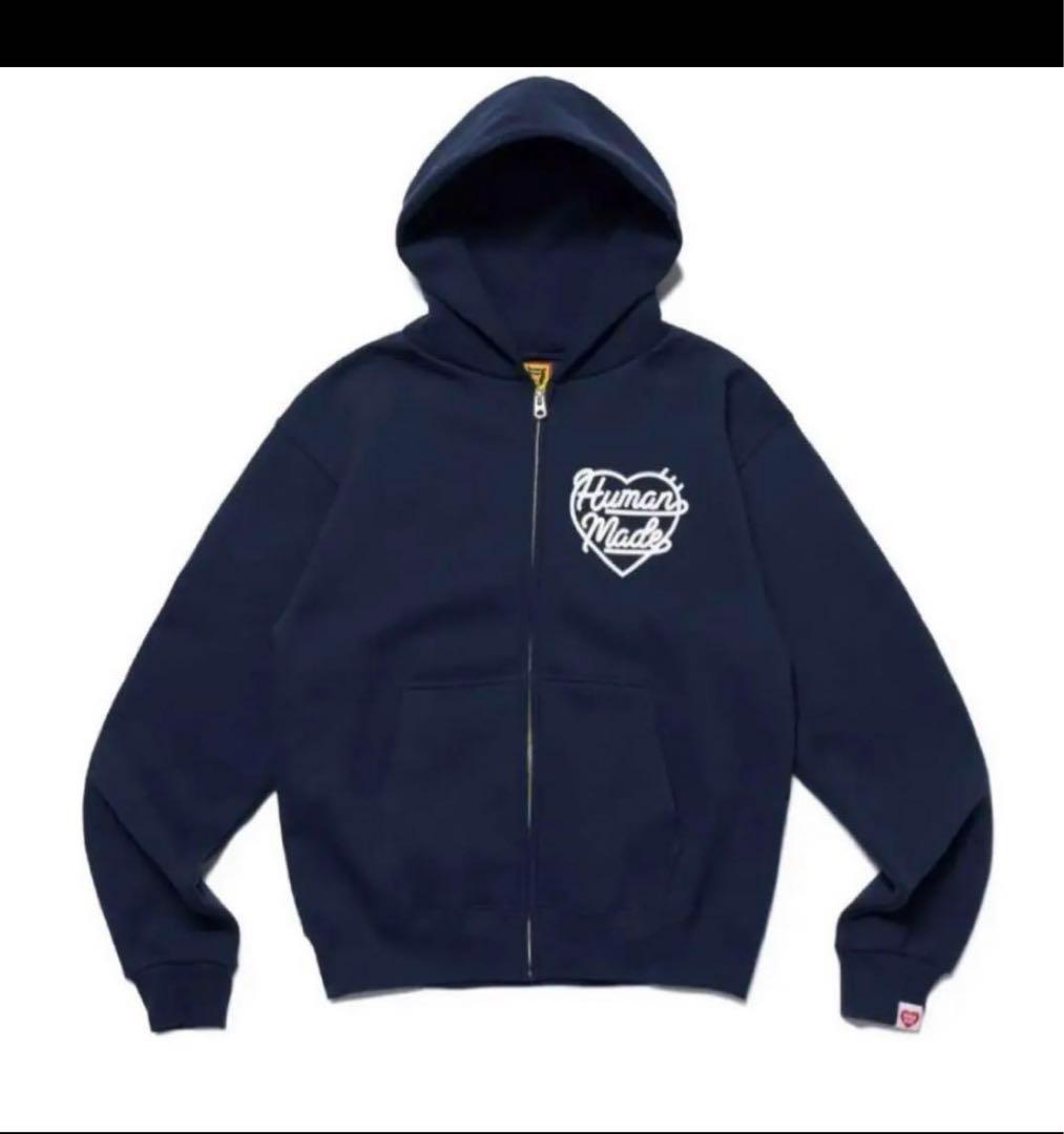 専用 ヒューマンメイドHUMAN MADE ジップパーカー ネイビー - メルカリ