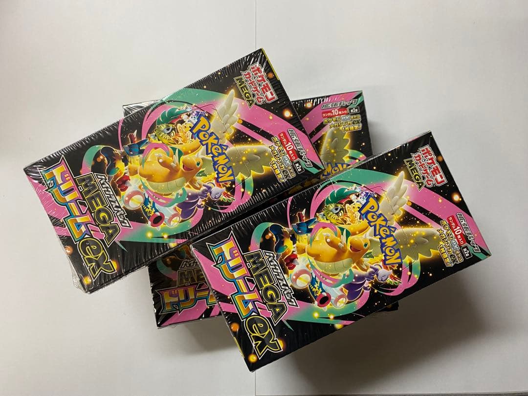 ポケモンカード MEGAドリームEX 4ボックス　未開封シュリンク付き