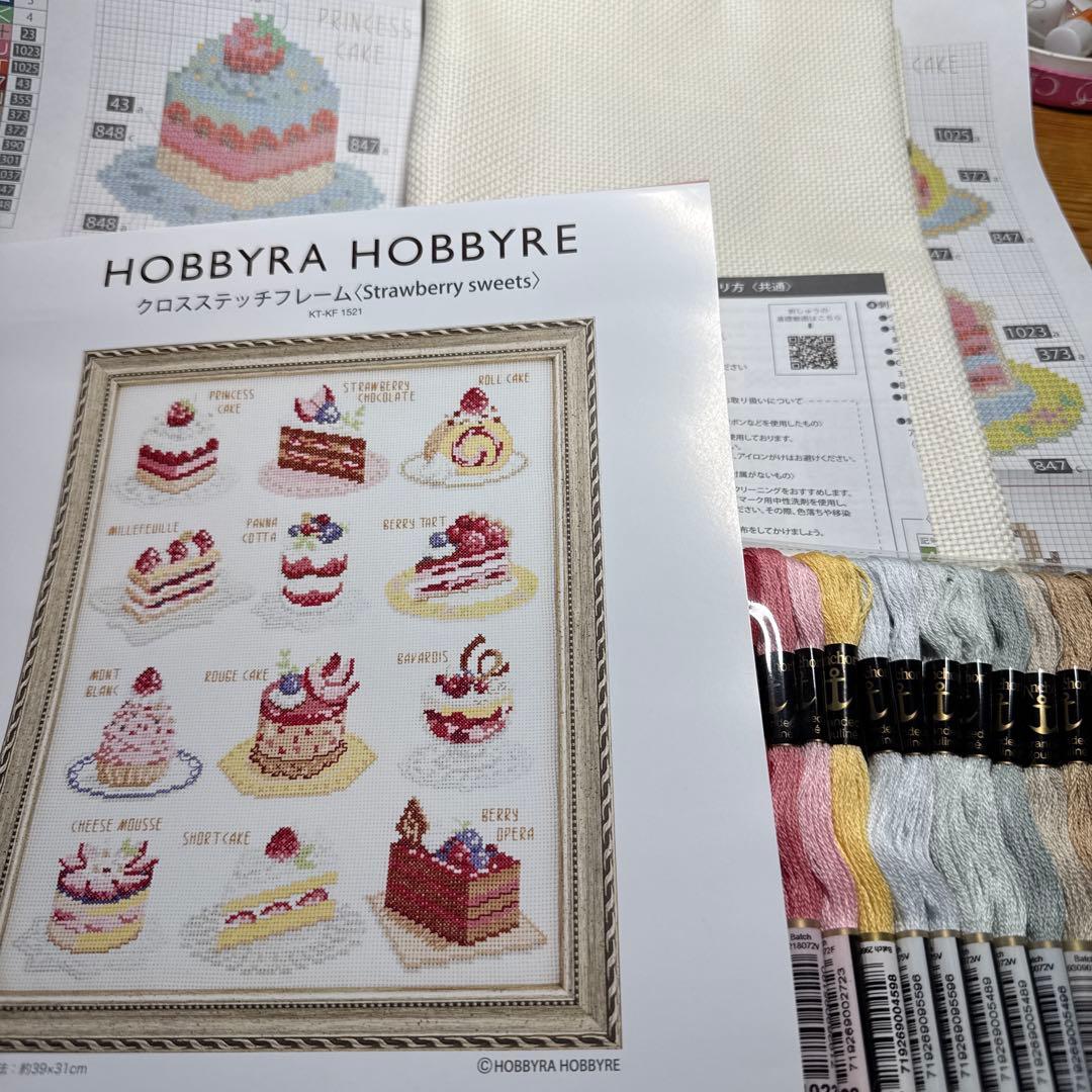 ホビーラホビーレクロスステッチ(Strawberry sweets) - メルカリ