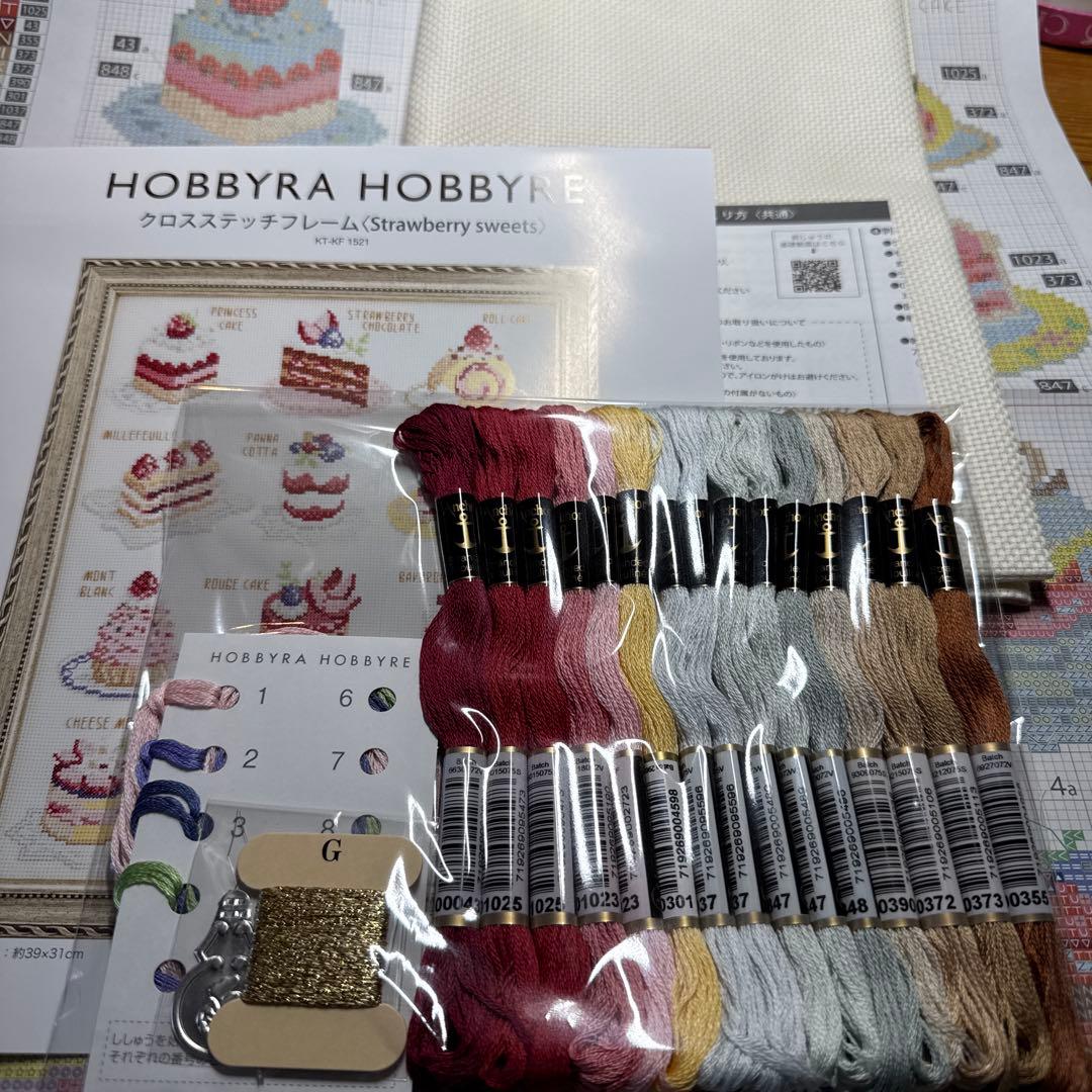 ホビーラホビーレクロスステッチ(Strawberry sweets) - メルカリ