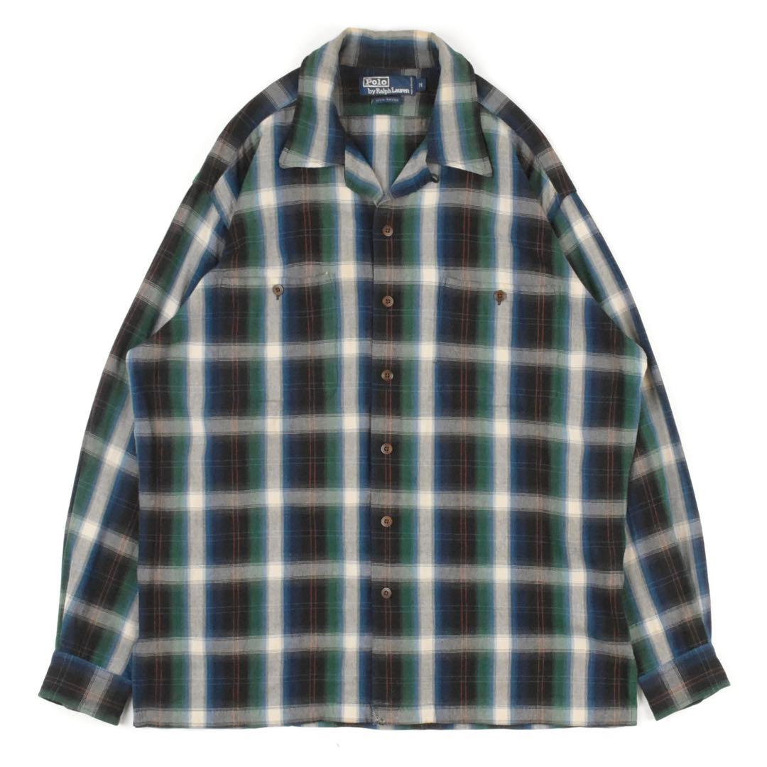 90s Polo Ralph Lauren Shirt RAYON Mサイズ！