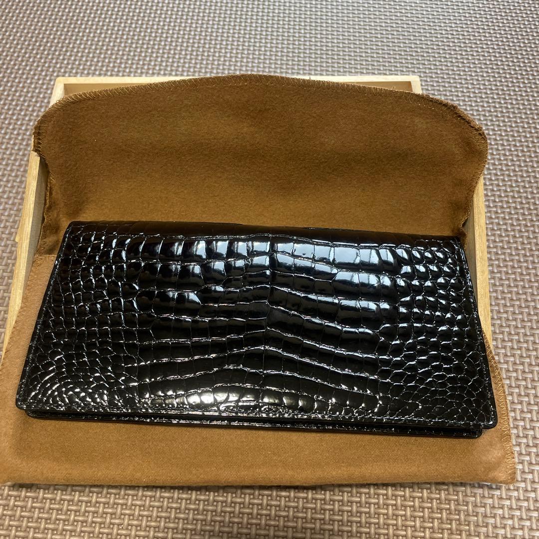 わいえす JRA 黒 クロコダイルレザー 長財布 新品未使用