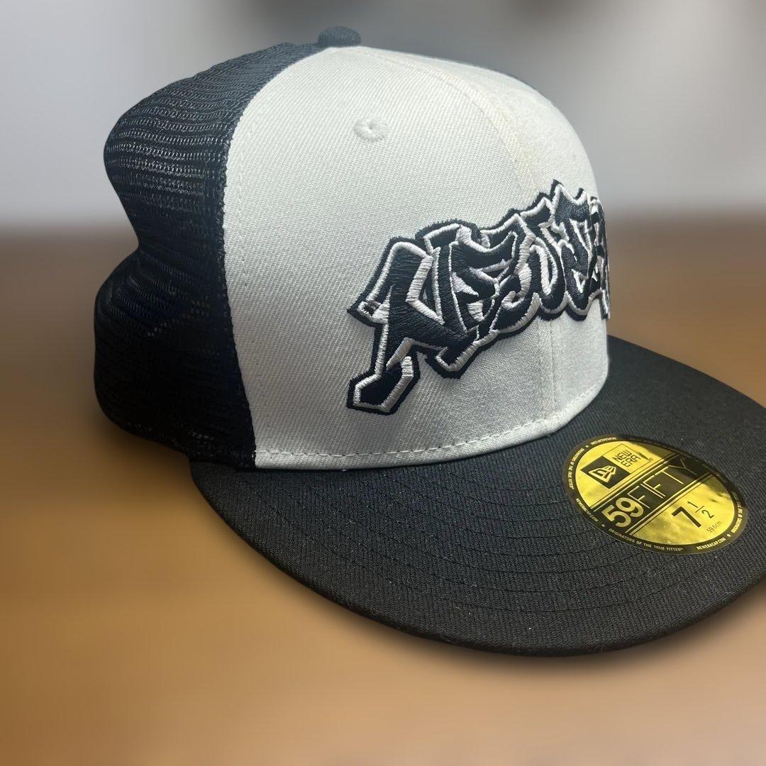 New Era 59FIFTY キャップ 7 1/2 ホワイト/ブラック - メルカリ