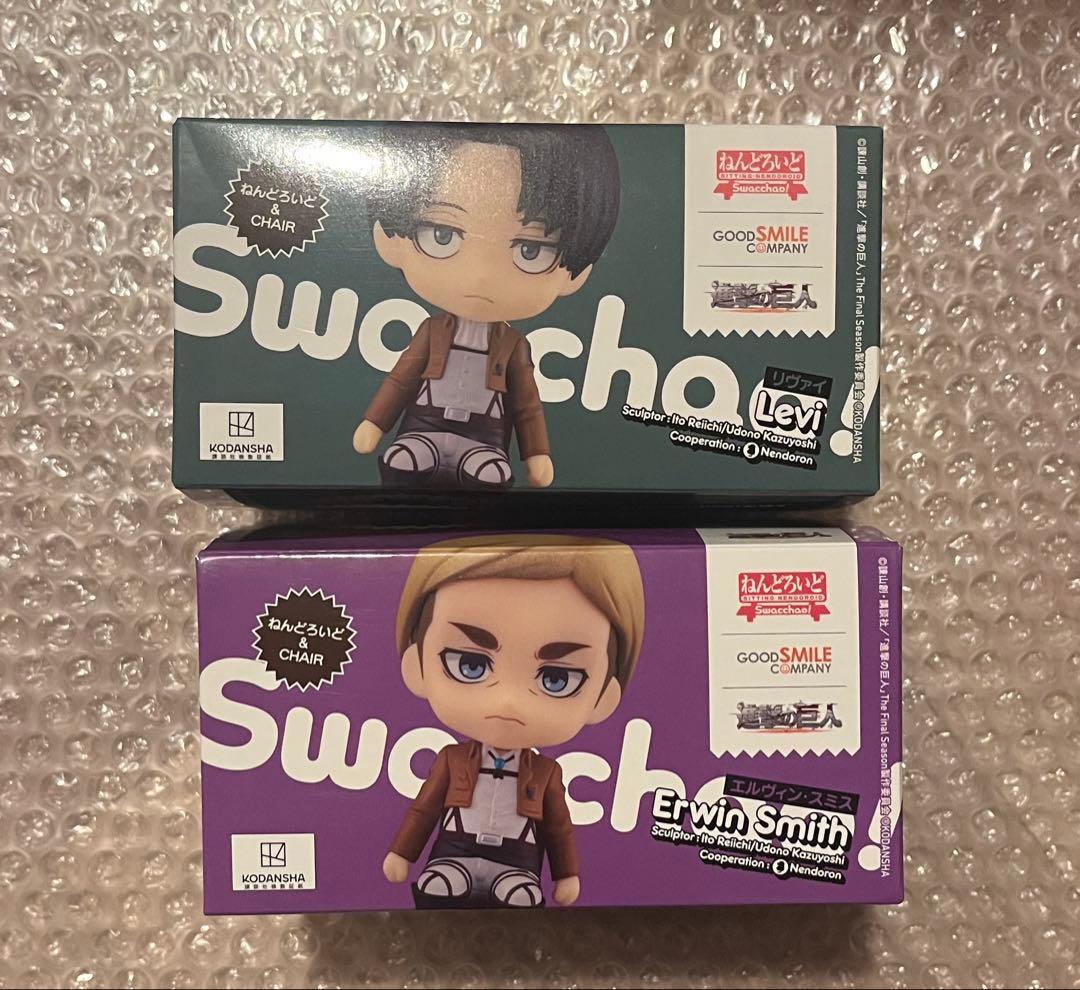 進撃の巨人 ねんどろいど swacchao リヴァイ エルヴィン - メルカリ