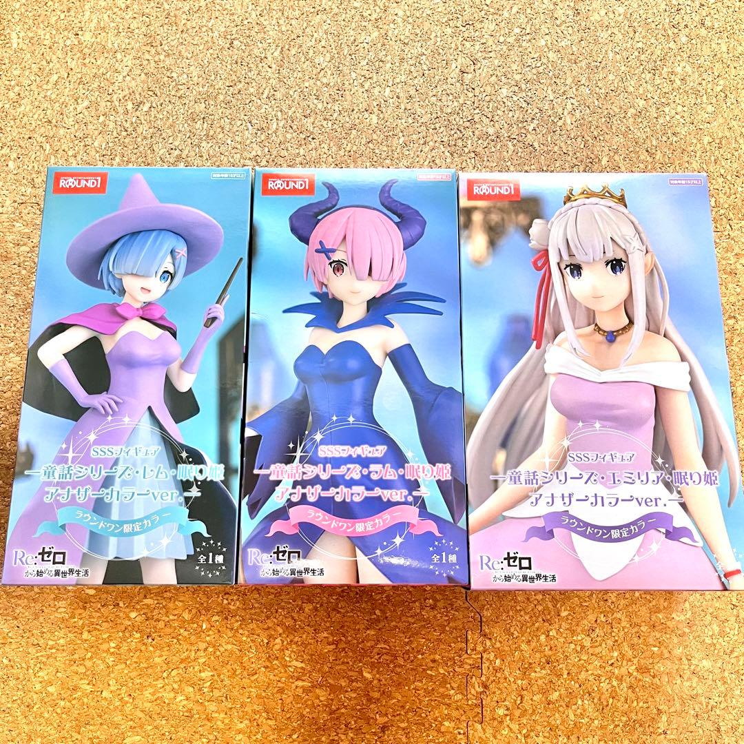 リゼロ プライズ フィギュア 3点まとめ売り ラウンドワン限定 - メルカリ