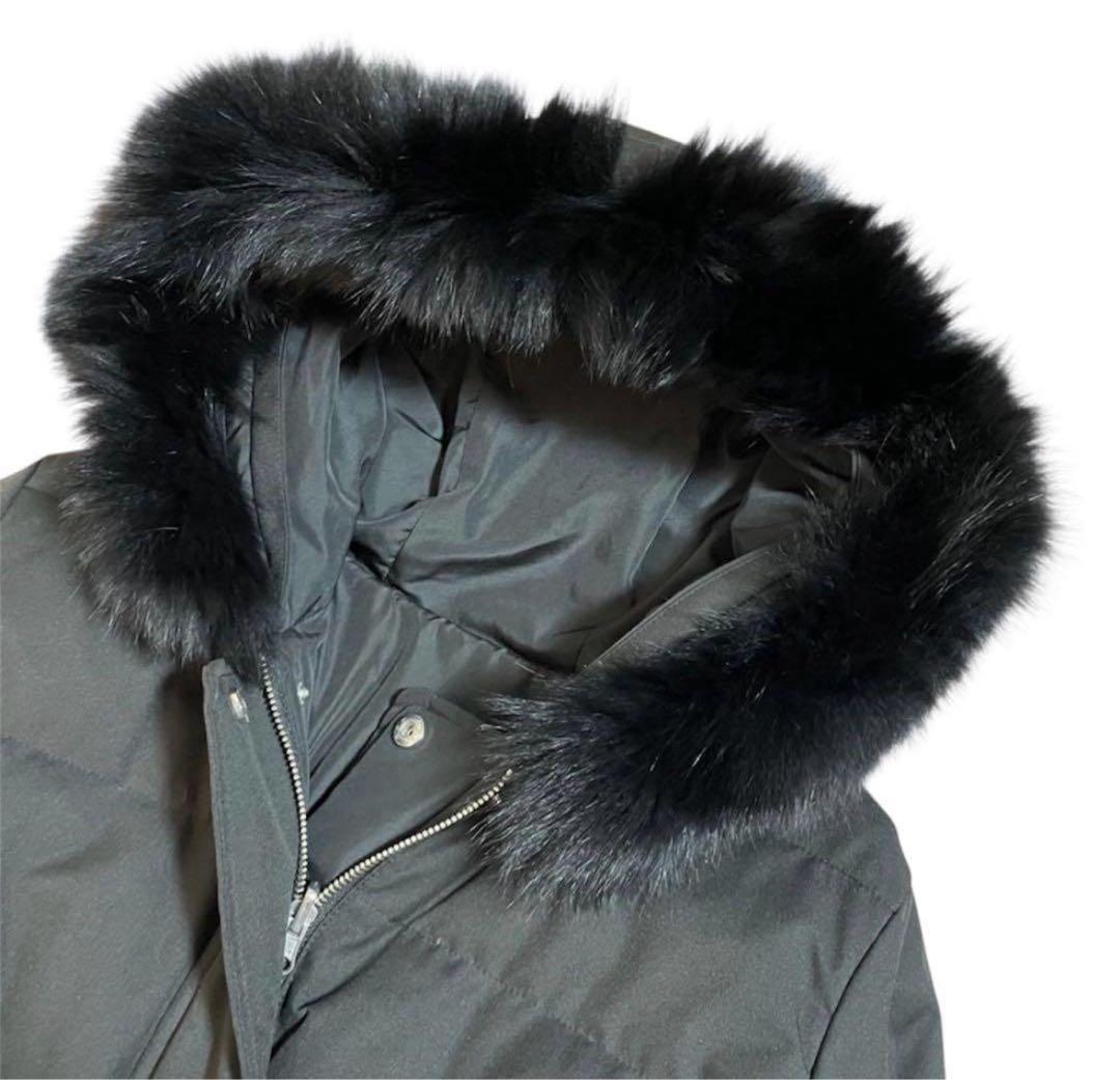 MERCURYDUO 2wayダウンジャケット リバーシブルフォックスファー 黒